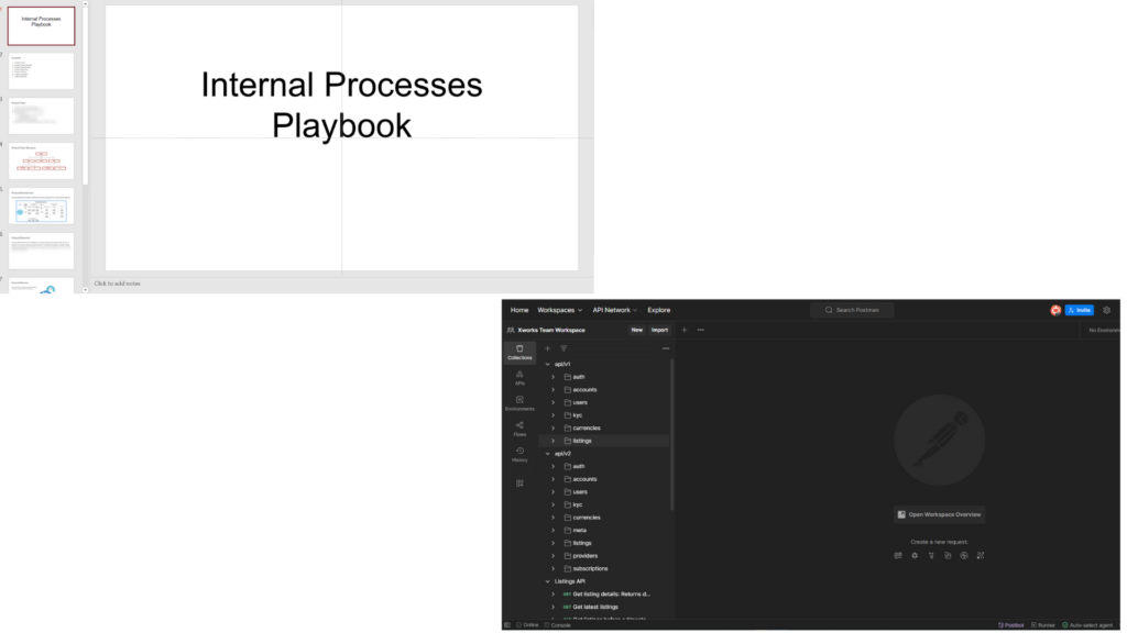 Process Playbook, Postman API Documentation